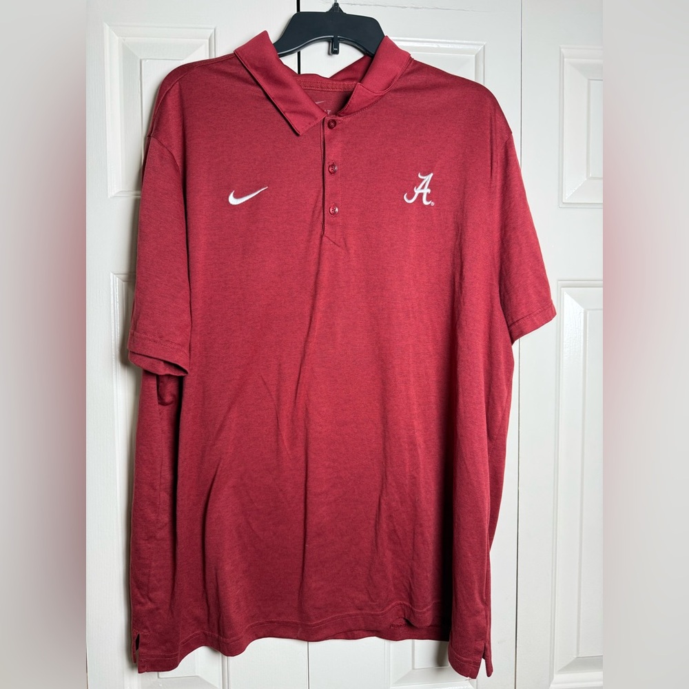 Nike Dri-Fit Mens University of Alabama Crimson Tide Polo Shirt